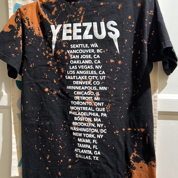 Yeezus Concert Womens Tour concert tee black and bleached skeleton size small - Picture 5 of 5